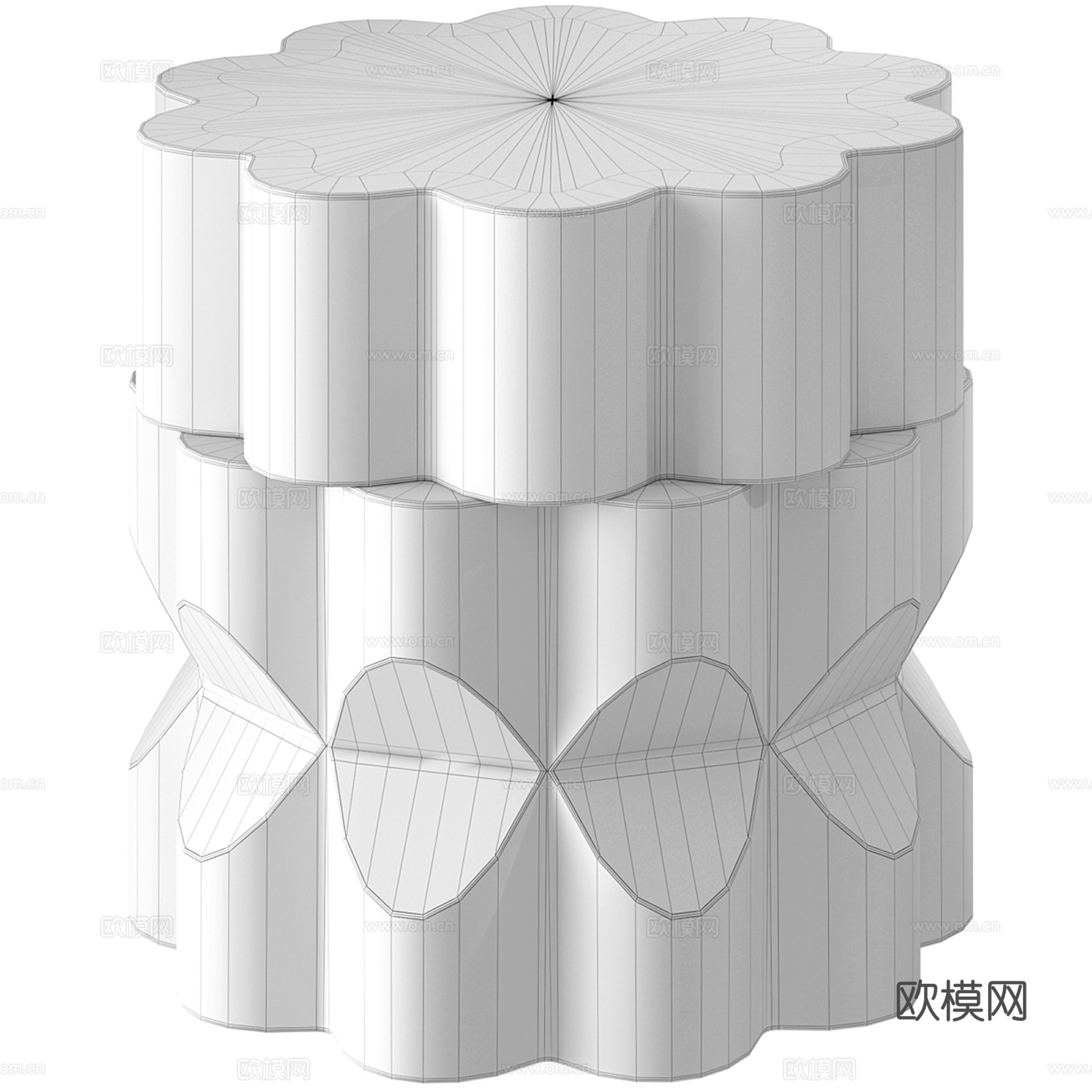 沙发凳 矮凳 圆几3d模型