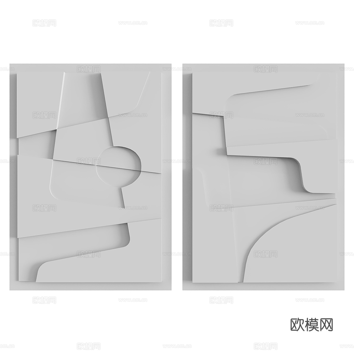 石膏 壁画 装饰 壁画3d模型