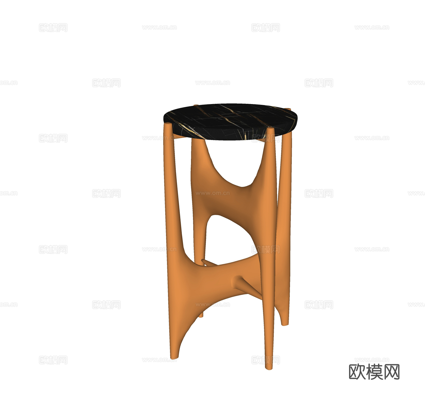 现代轻奢吧凳su模型