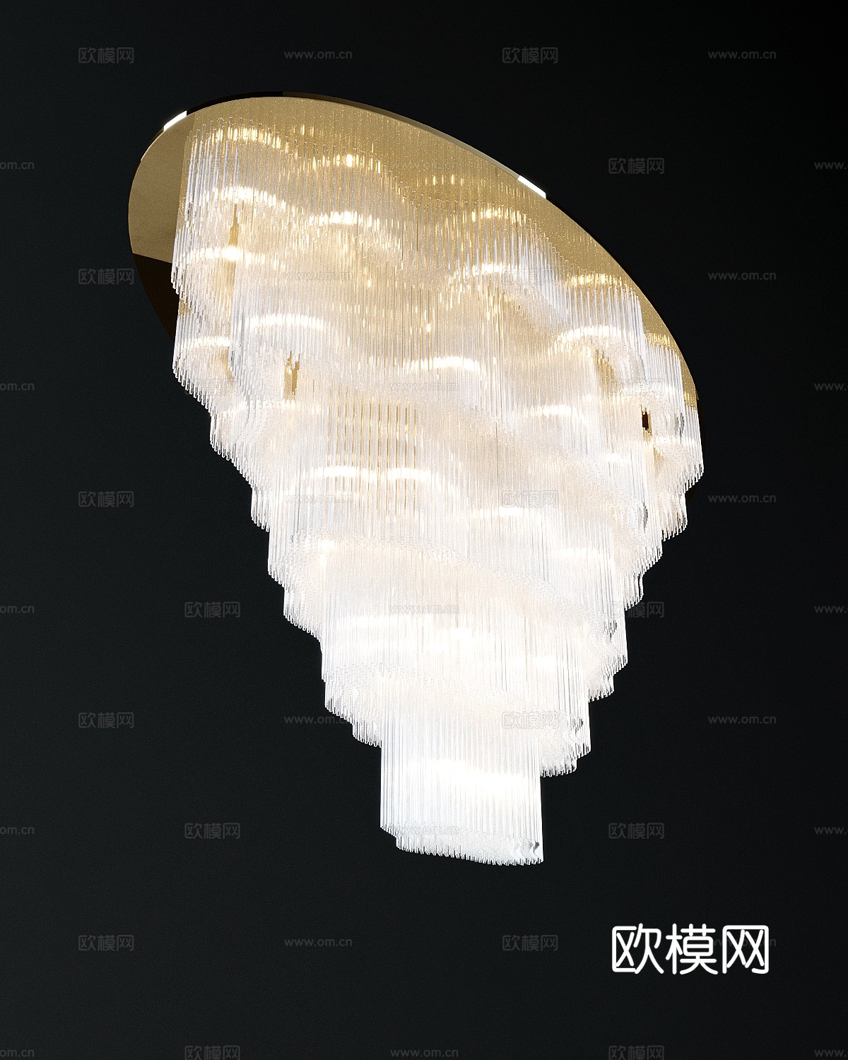 大堂吊灯3d模型