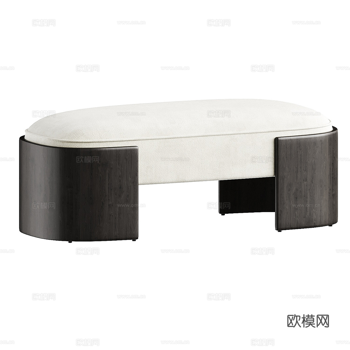 现代意式 Ed Long 长凳3d模型