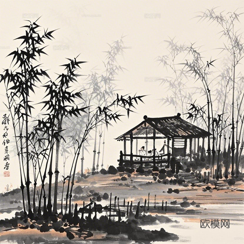 水墨画