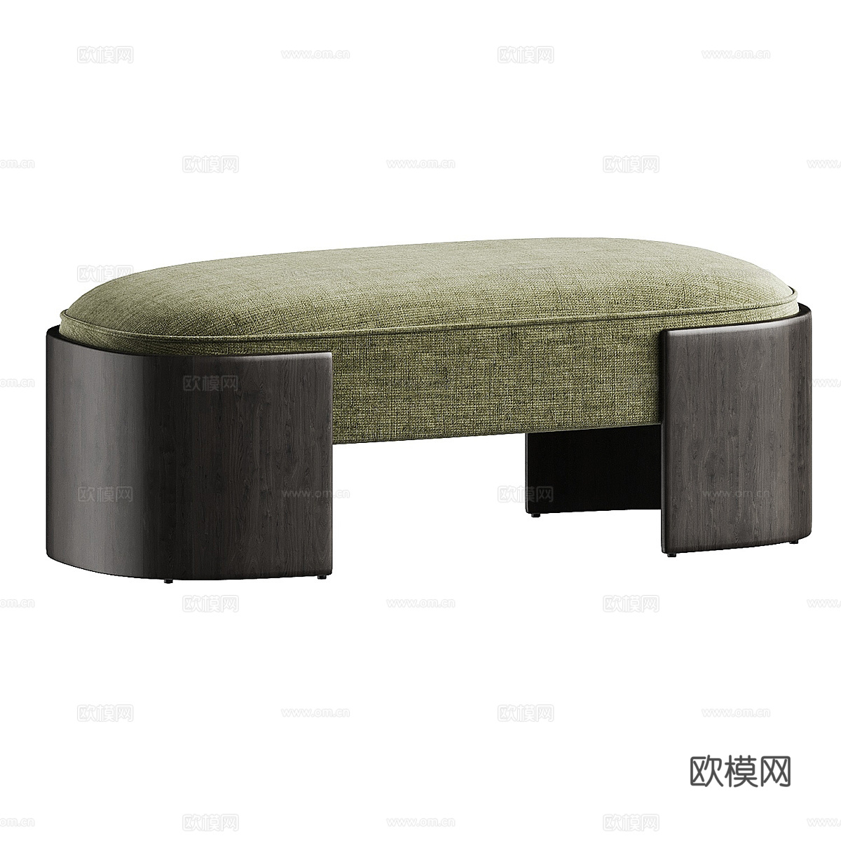 现代意式 Ed Long 长凳3d模型