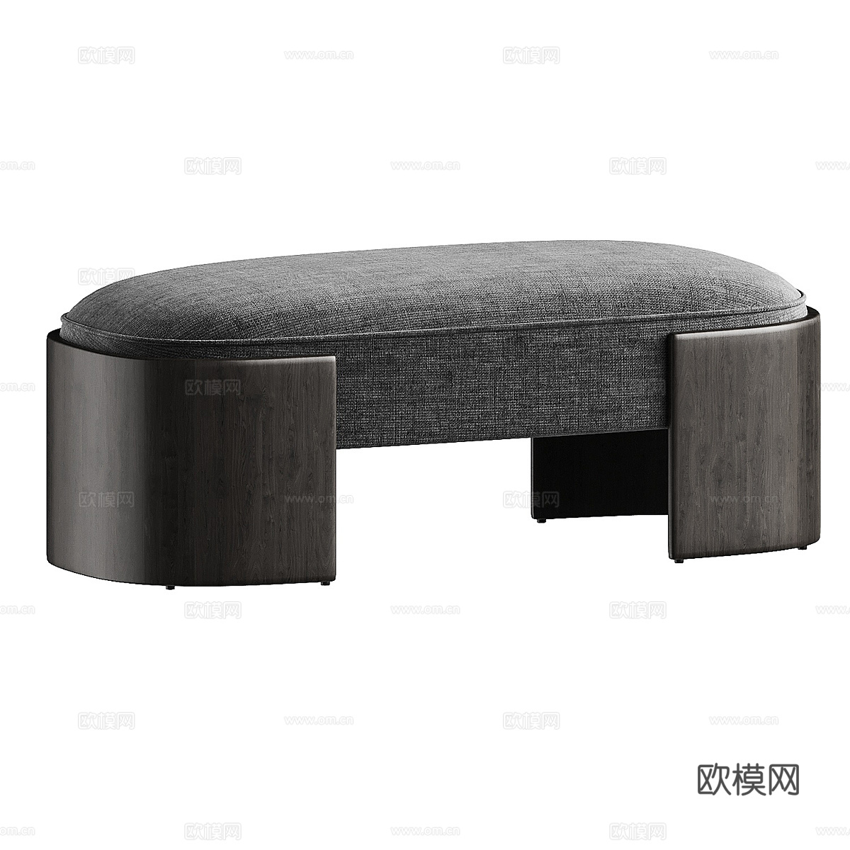 现代意式 Ed Long 长凳3d模型