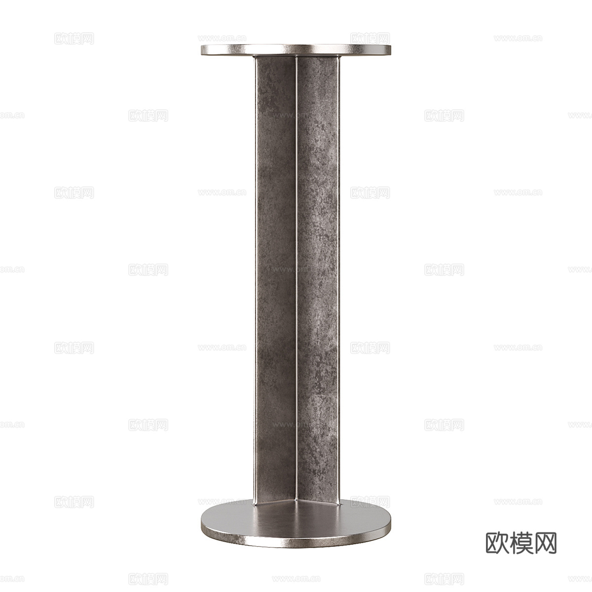 现代意式金属边几3d模型