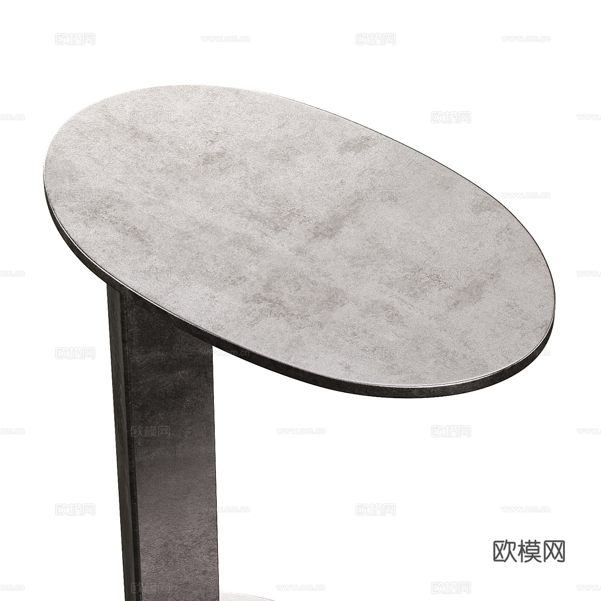 现代意式金属边几3d模型