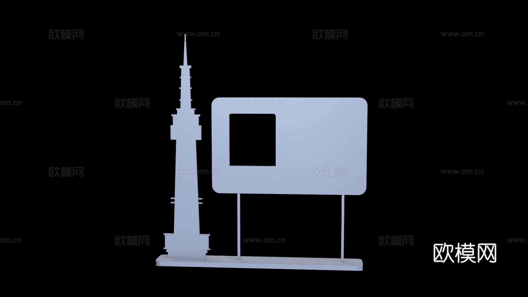 拍照打卡装置3d模型