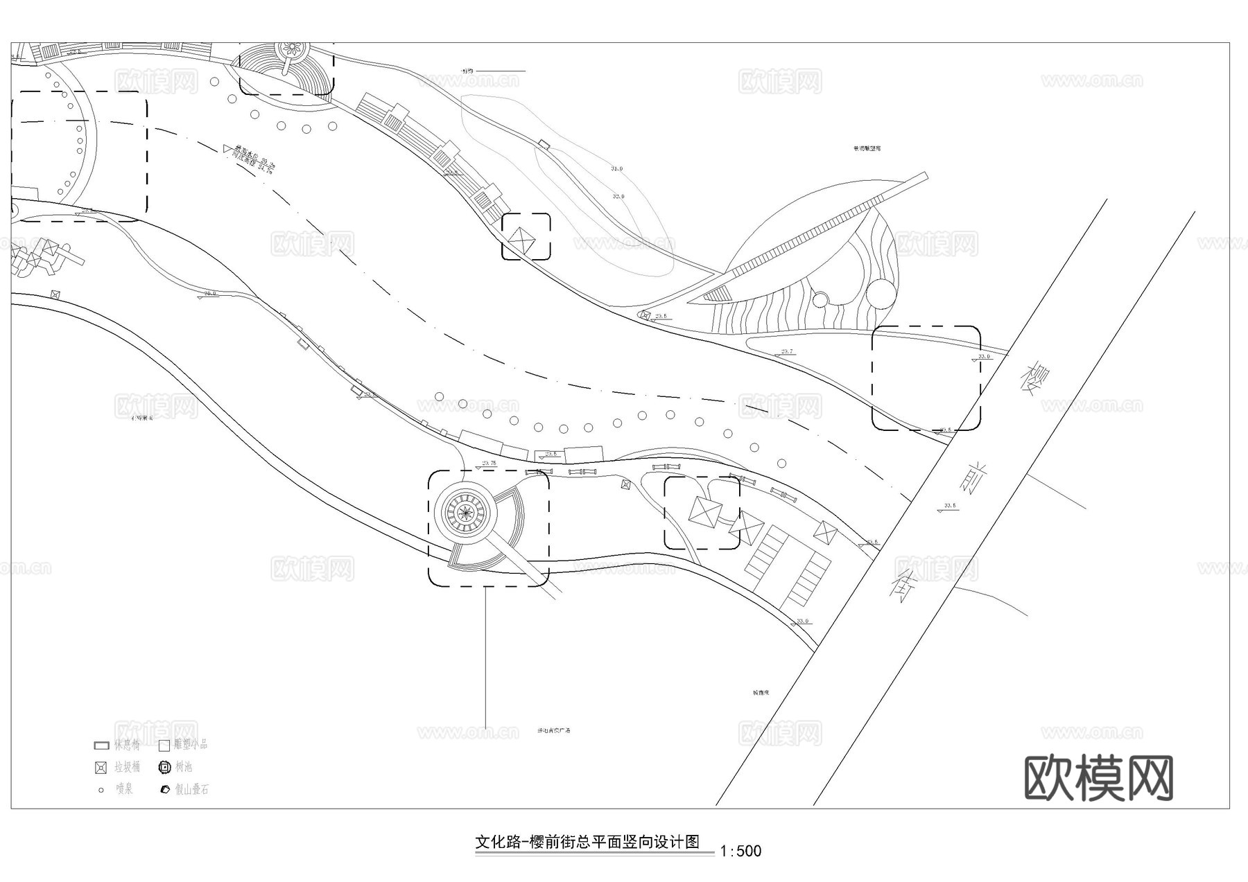 城市河道施工图cad施工图