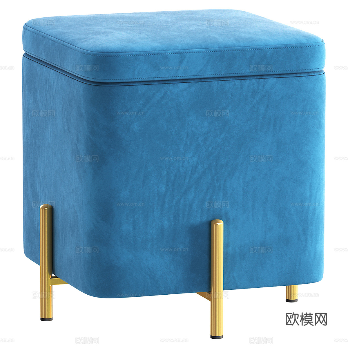 现代布艺凳子3d模型