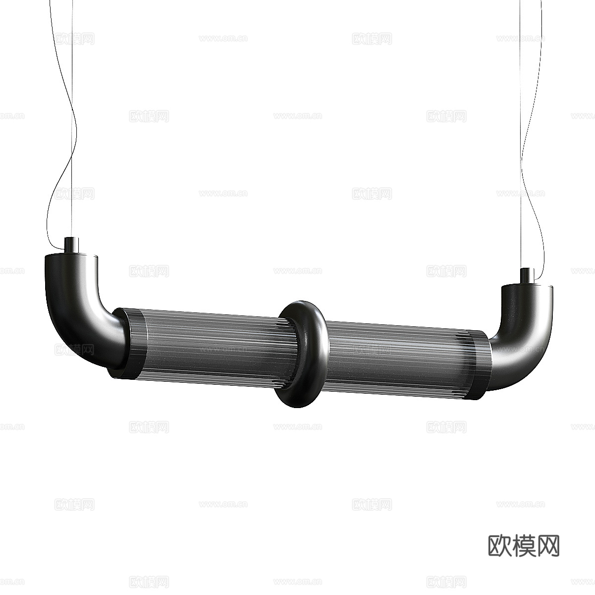 新中式轻奢装饰吊灯3d模型