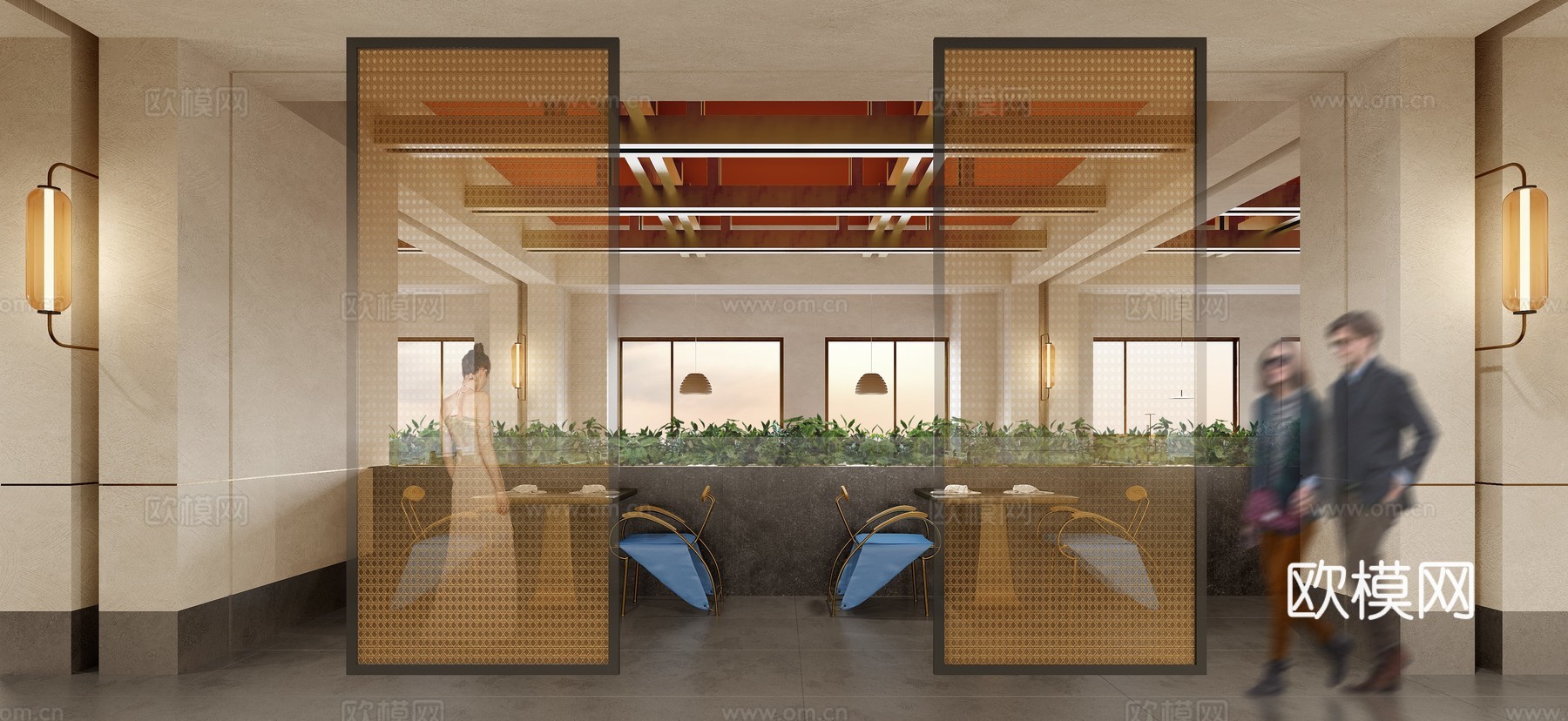 餐厅餐桌椅3d模型