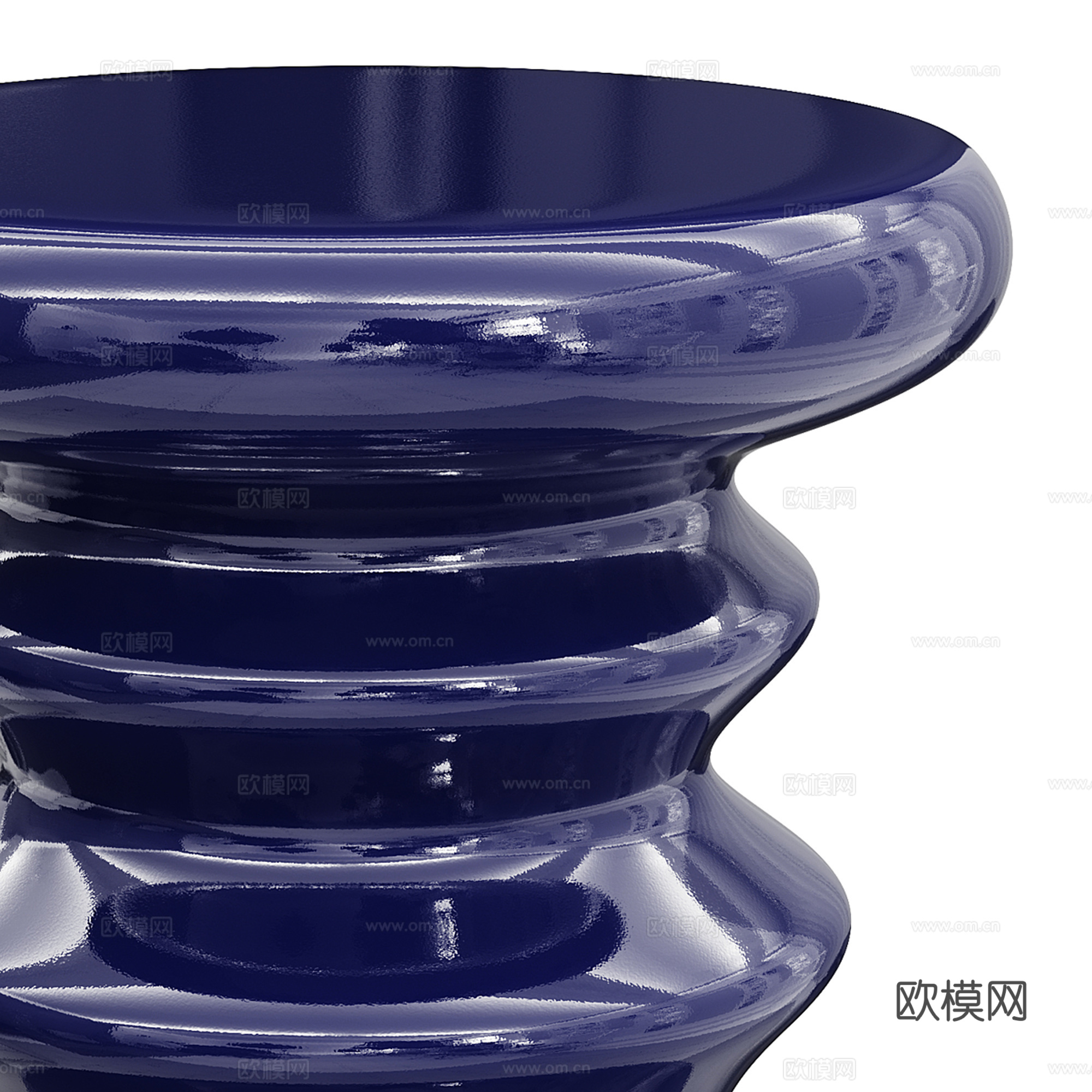 现代矮凳 圆凳 沙发凳su模型