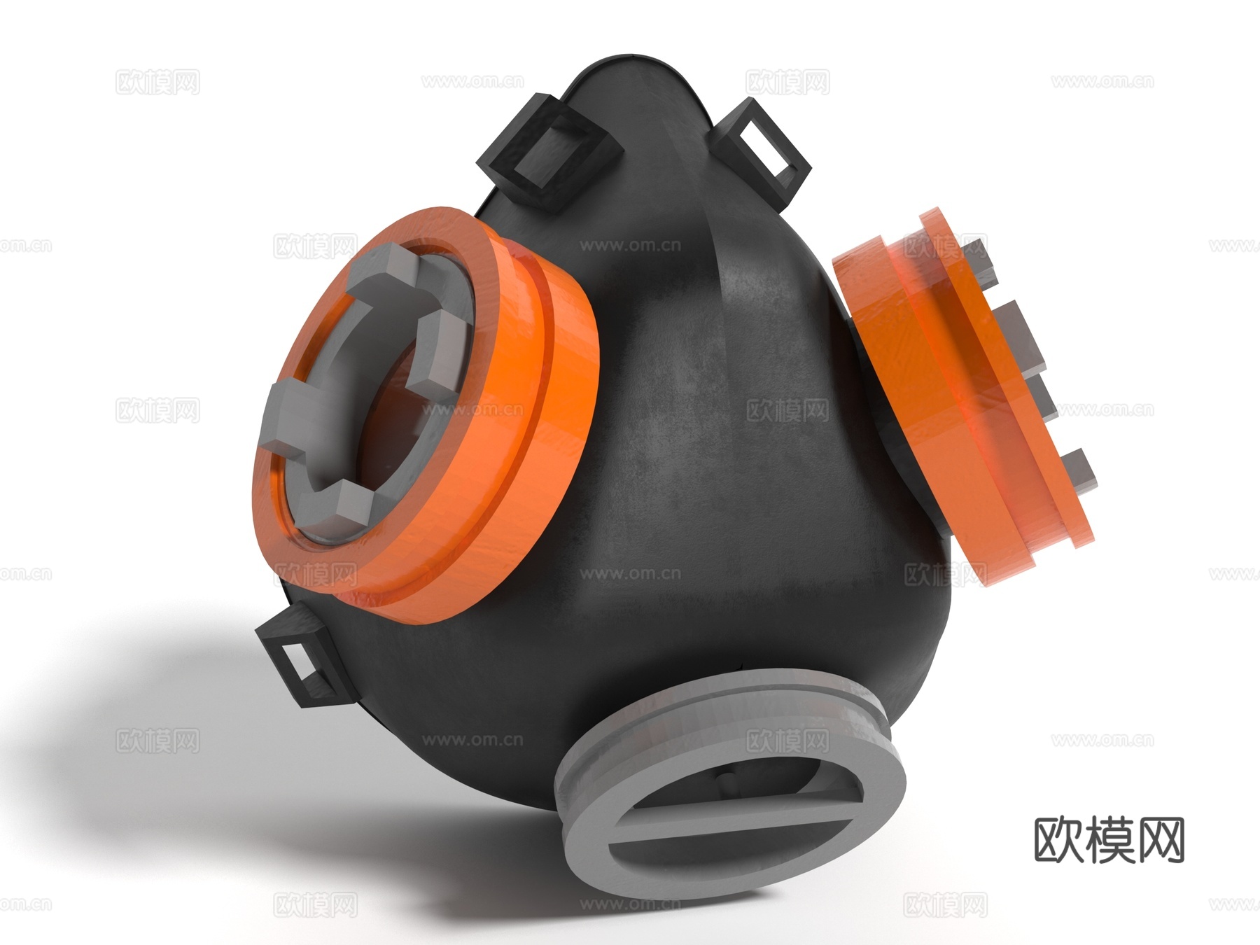 现代风格氧气罩3d模型