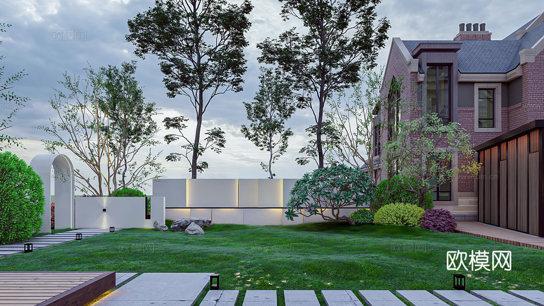 漂亮外景贴图 环境贴图 小区贴图 城镇贴图下载