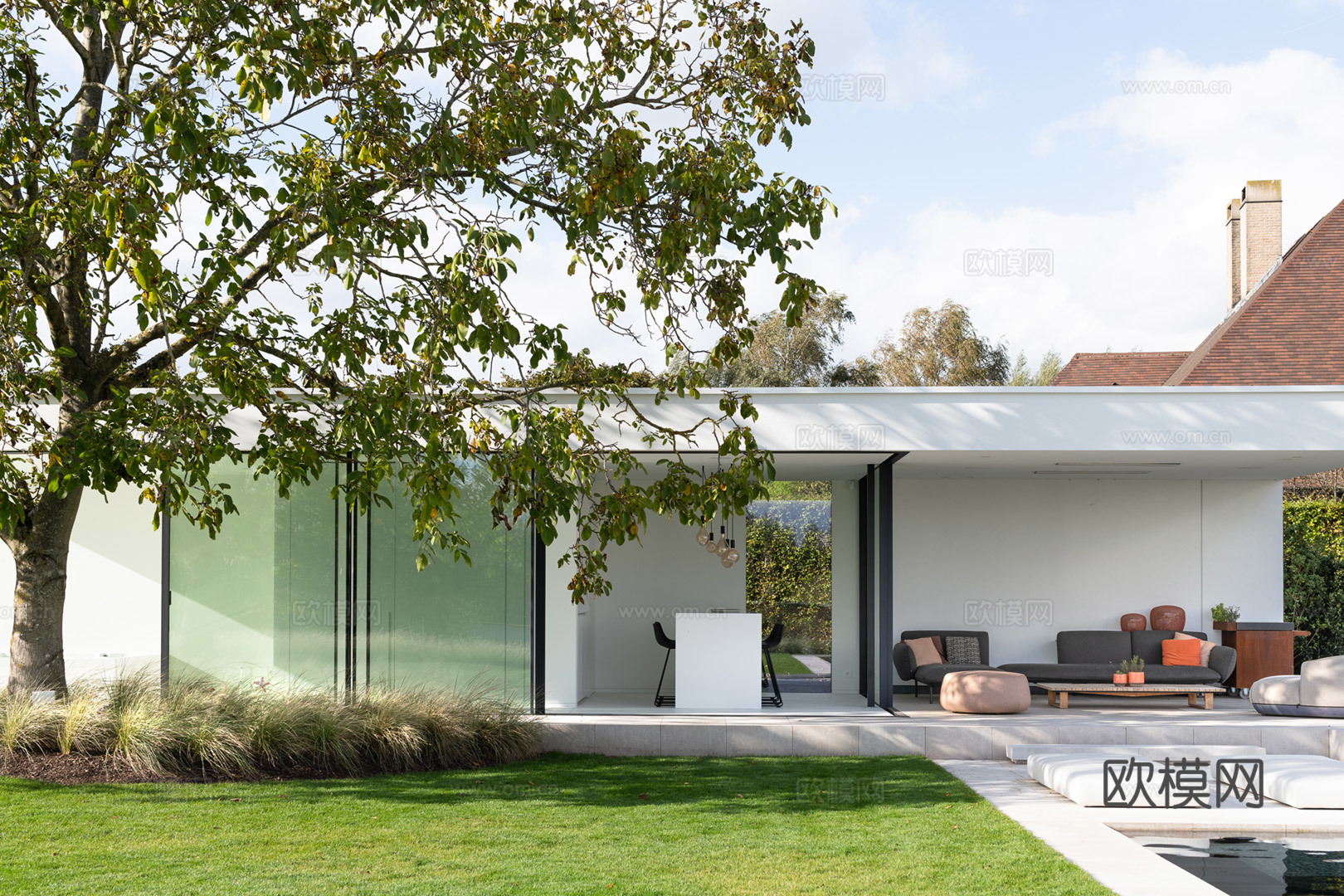 漂亮外景贴图 环境贴图 小区贴图 城镇贴图下载