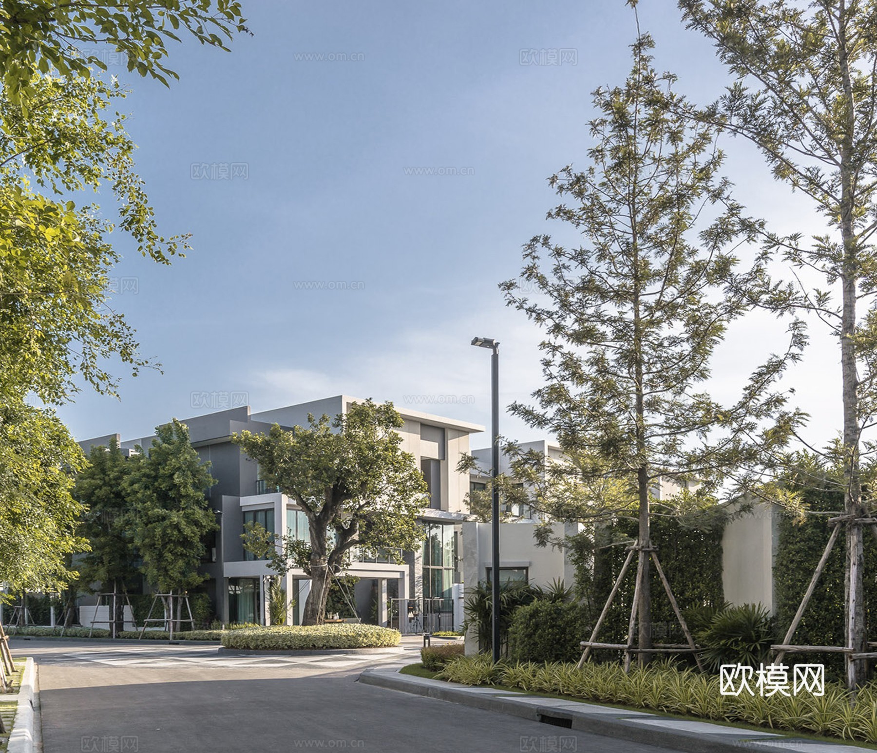 漂亮外景贴图 环境贴图 小区贴图 城镇贴图下载