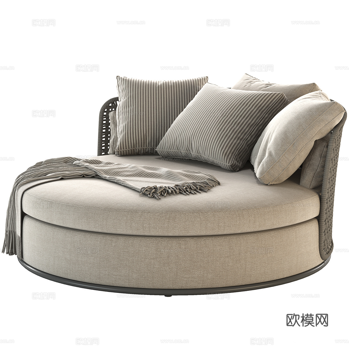 现代 Poliform Soori 圆形休闲沙发3d模型