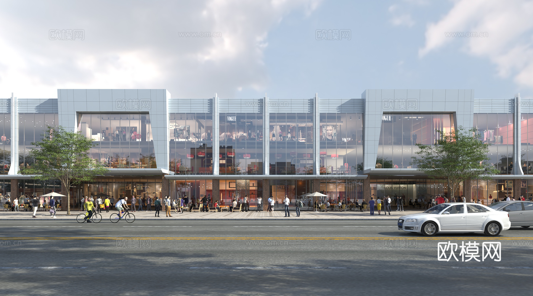 漂亮外景贴图 环境贴图 小区贴图 城镇贴图下载