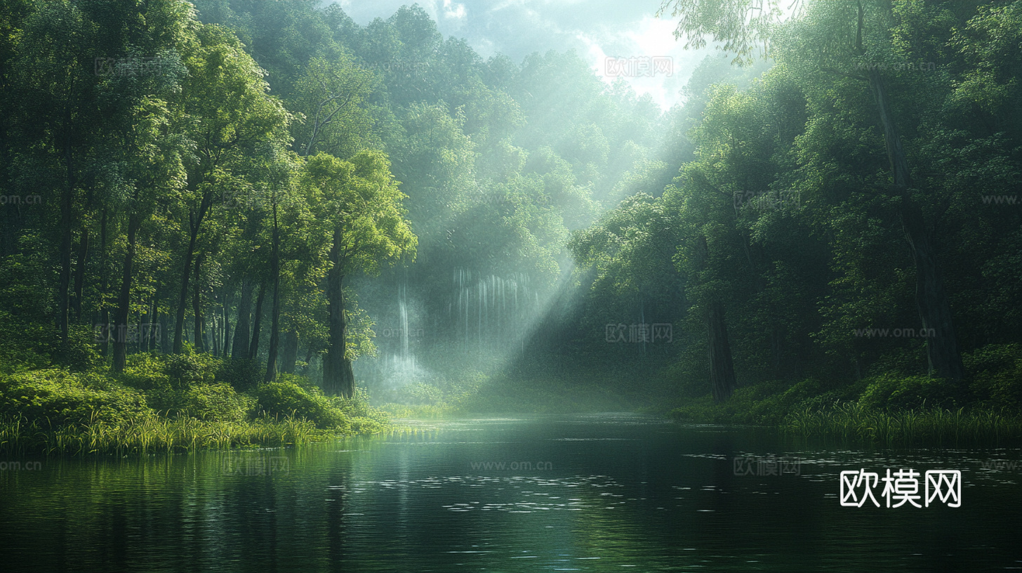 森林湖泊