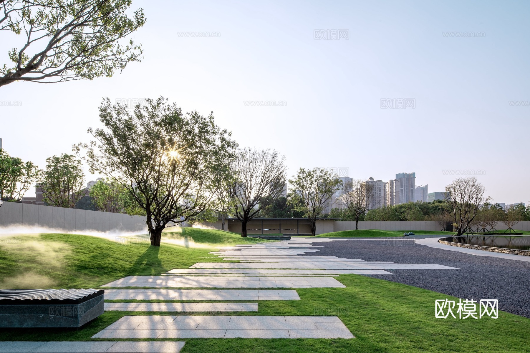 漂亮外景贴图 环境贴图 小区贴图 城镇贴图下载