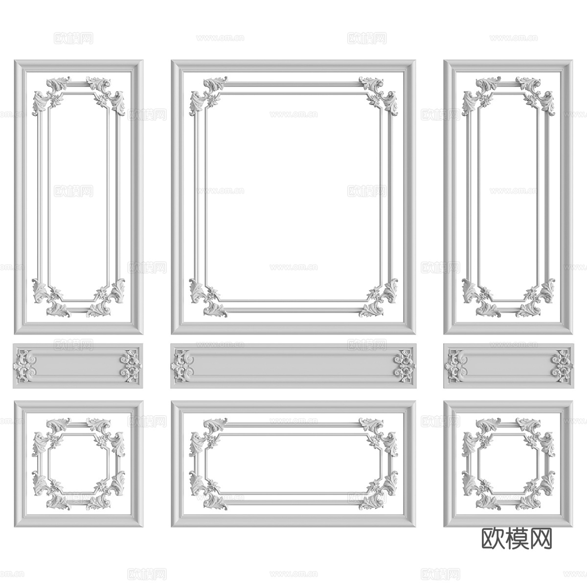 石膏线3d模型