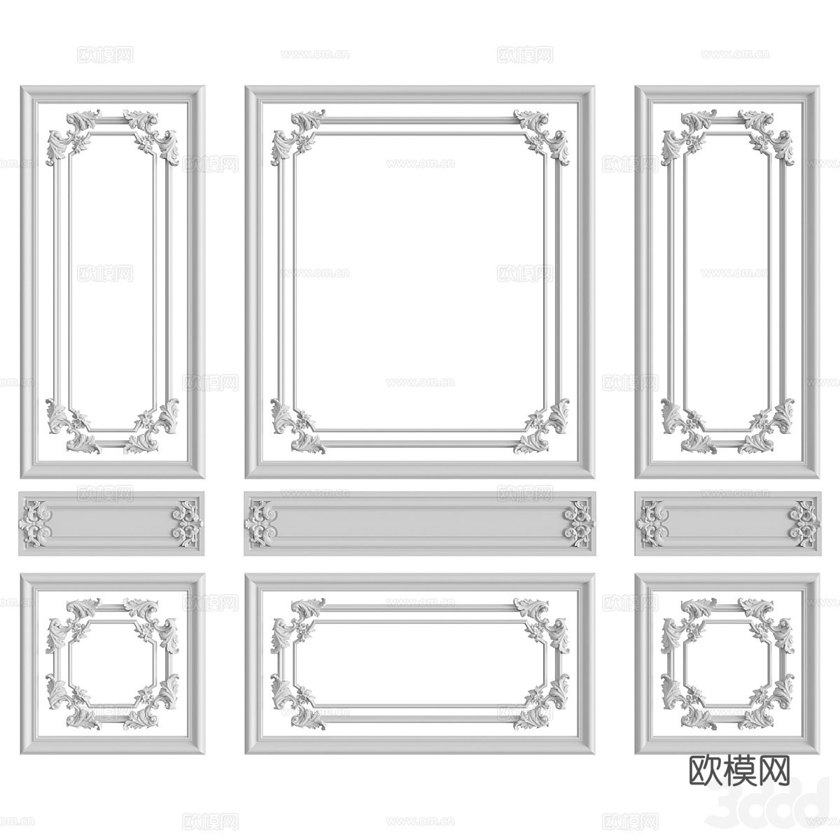 石膏线3d模型