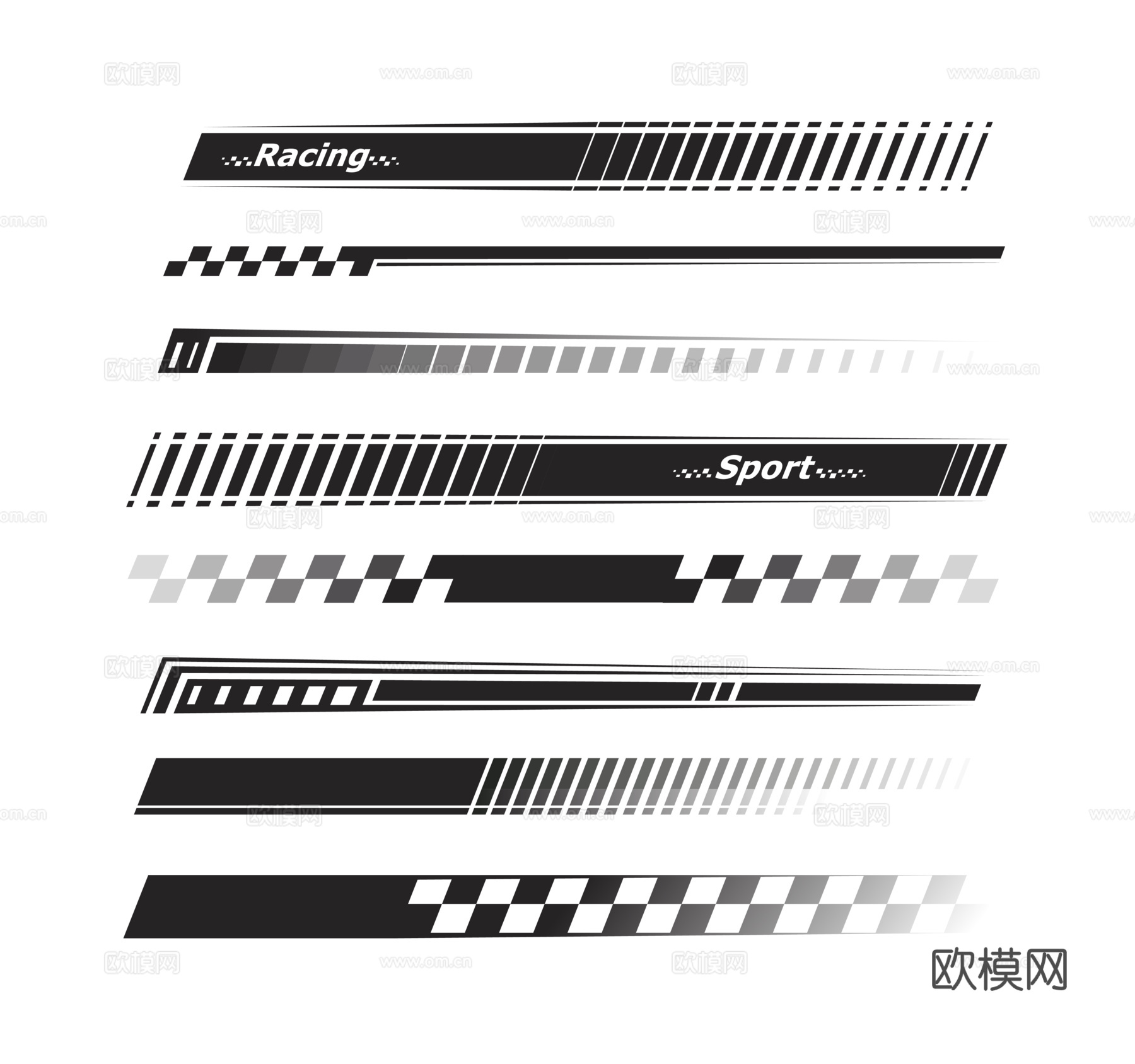 运动线条 汽车贴 分割 节日 科技感 线条  机甲 挂件元素
