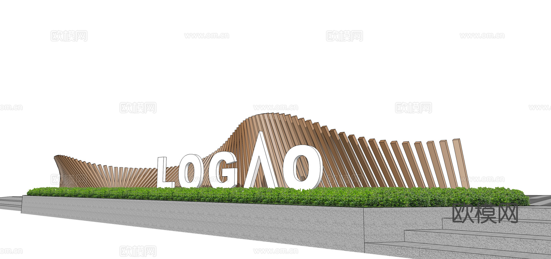 雕塑小品 logo景墙 商业街景墙 商业街雕塑 入口logosu模型