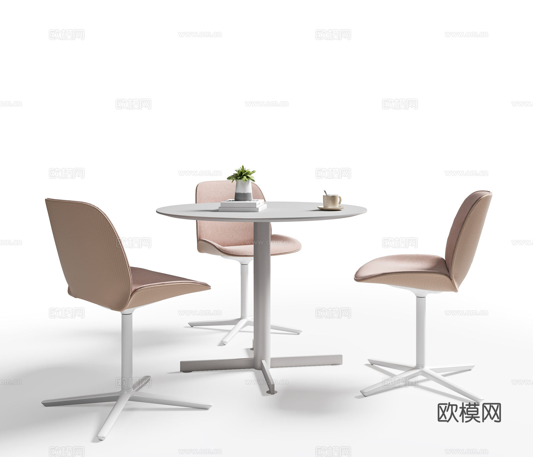 现代休闲桌椅 洽谈桌椅 咖啡店桌椅 椅子 圆桌椅 办公桌椅su模型