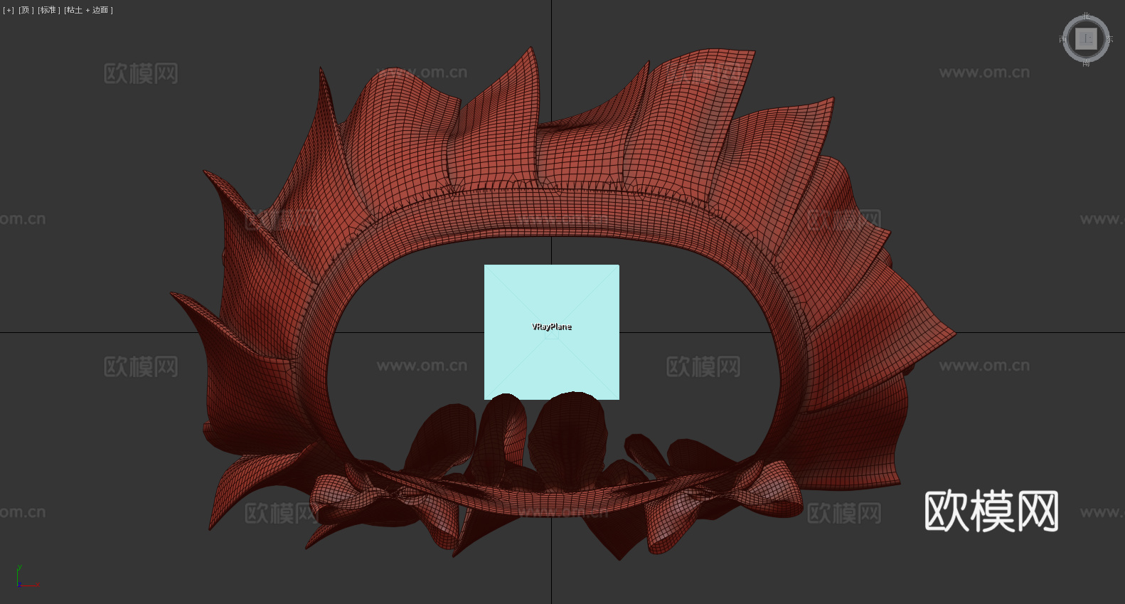 格子纱裙 裙子3d模型