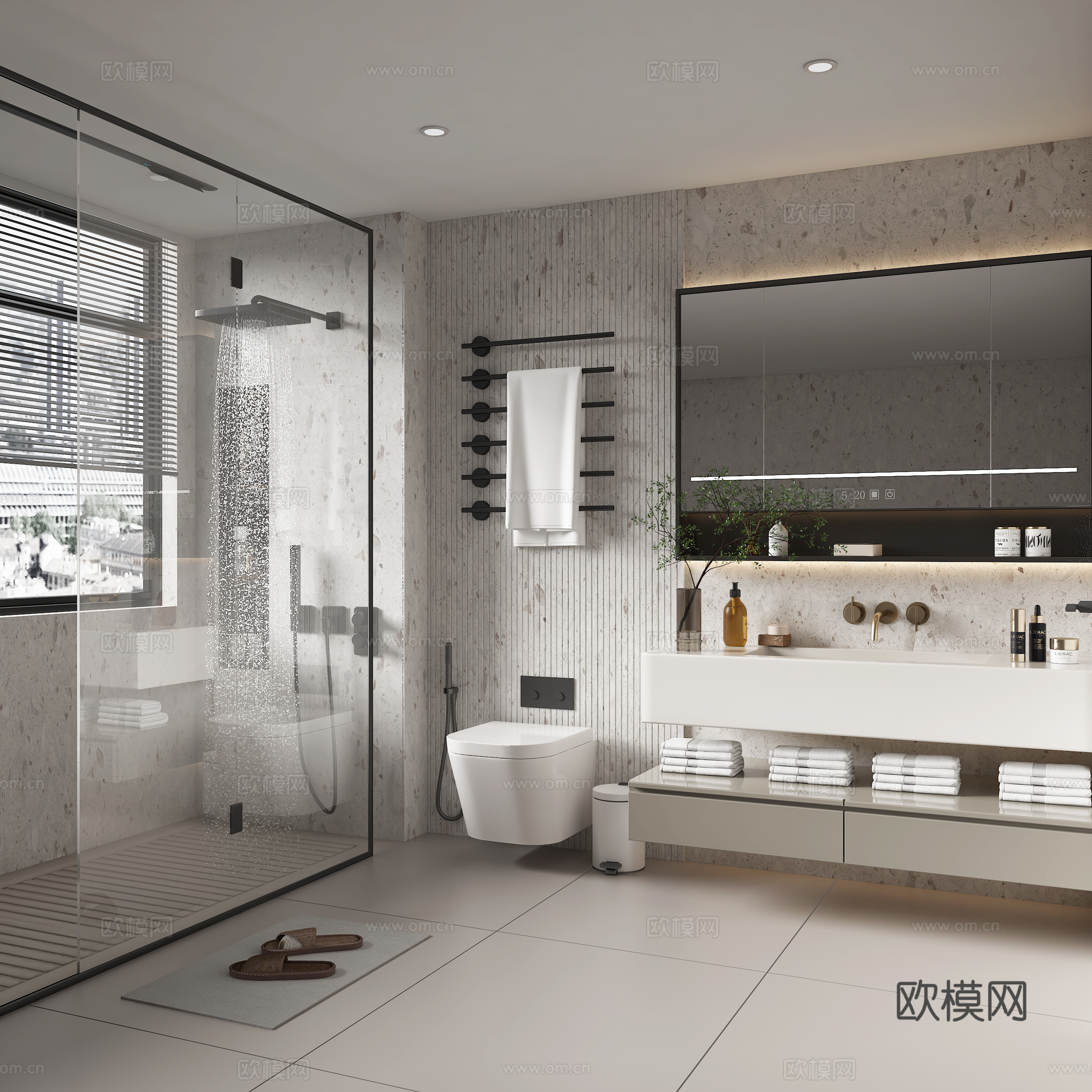 现代家居卫生间SU模型su模型
