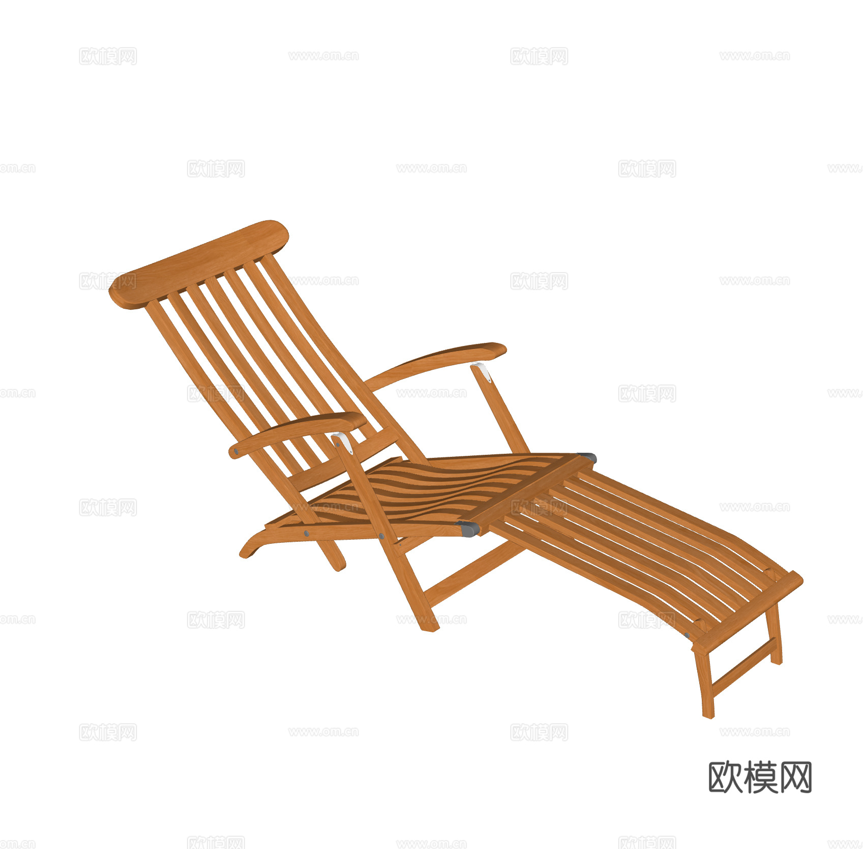 Traditional 现代躺椅 户外躺椅 北欧躺椅 原木躺su模型