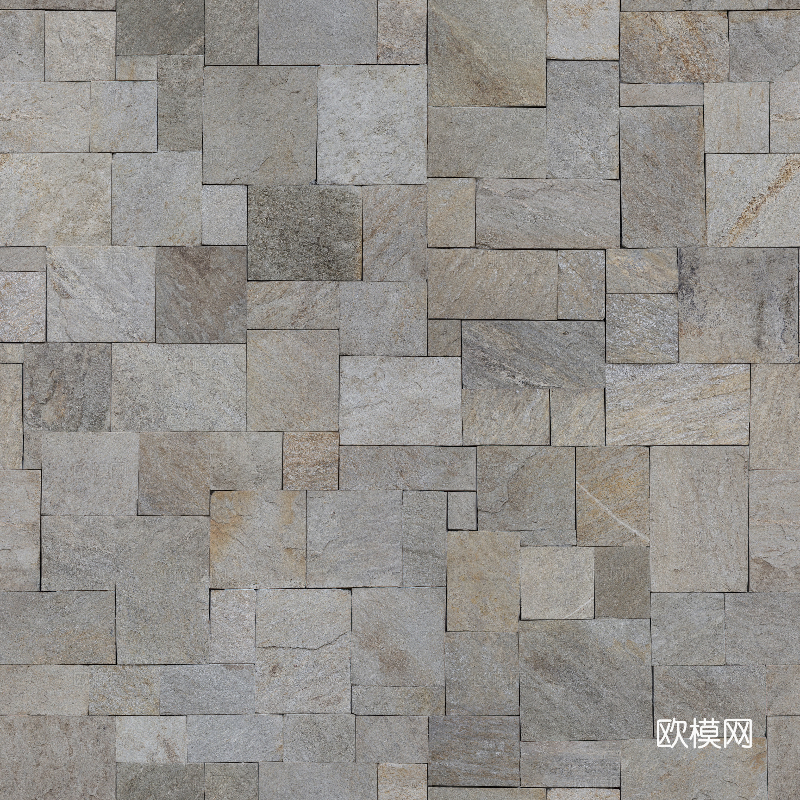 高清无缝外墙砖文化石砖贴图