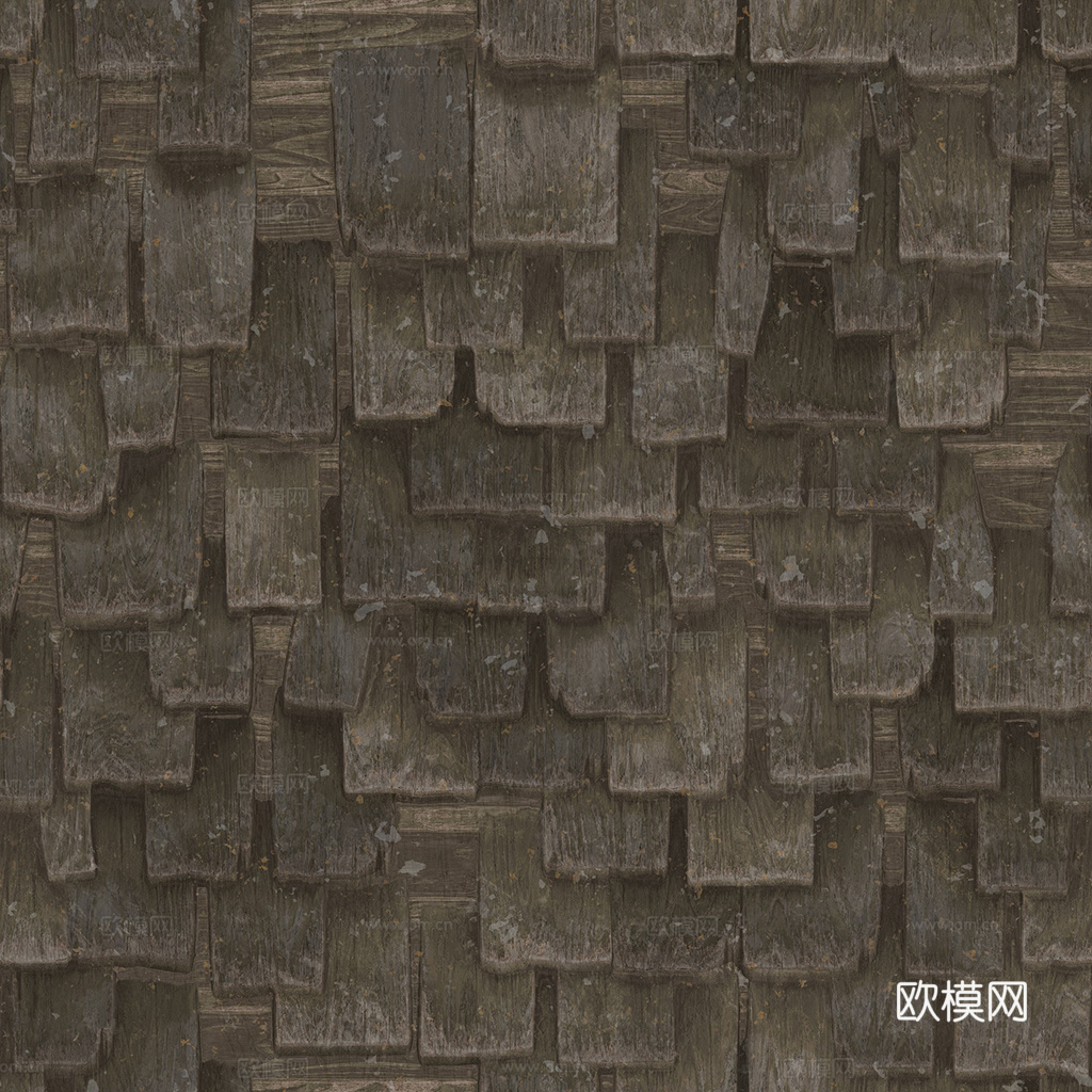 现代灰色木瓦屋顶高清无缝