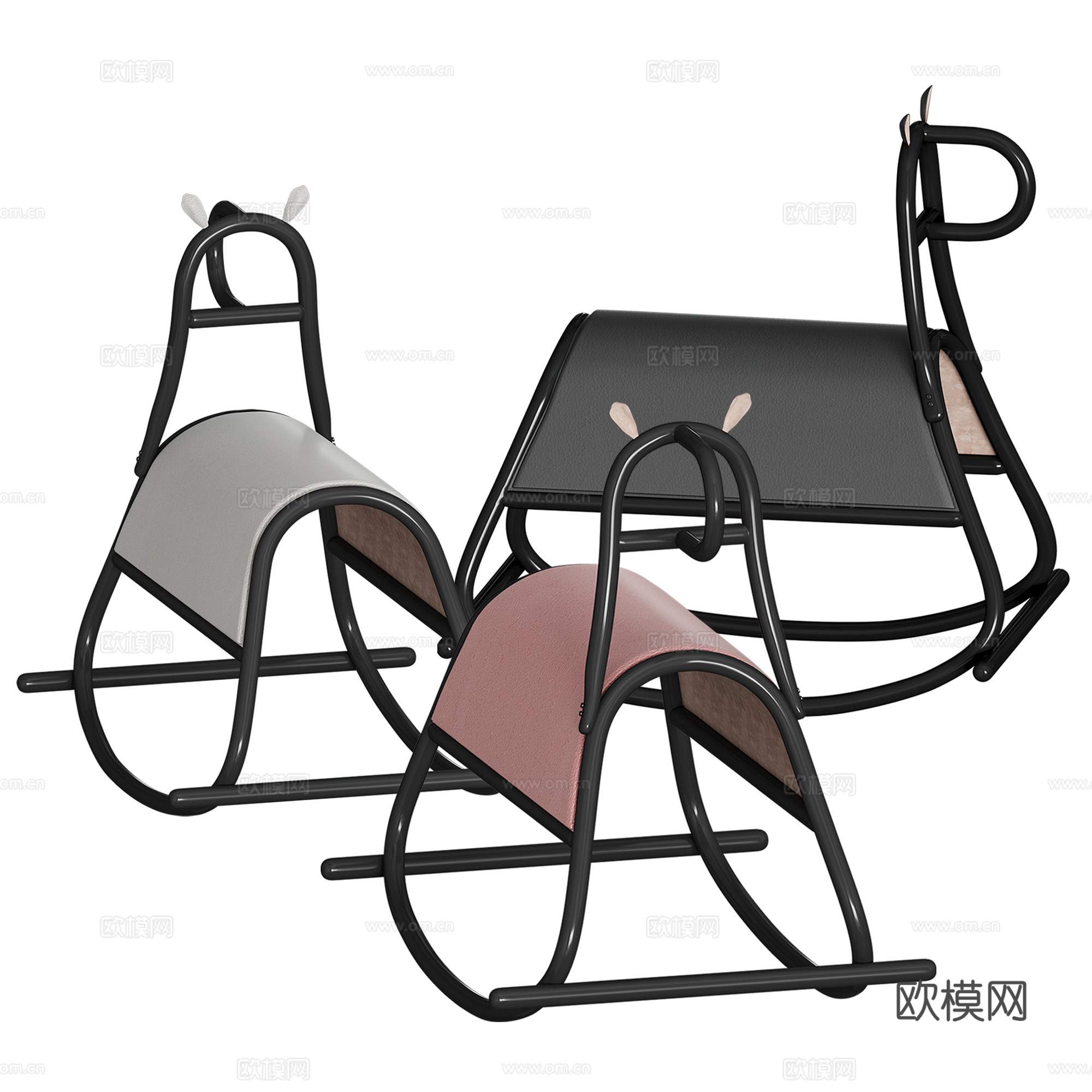 现代气球狗玩具su模型