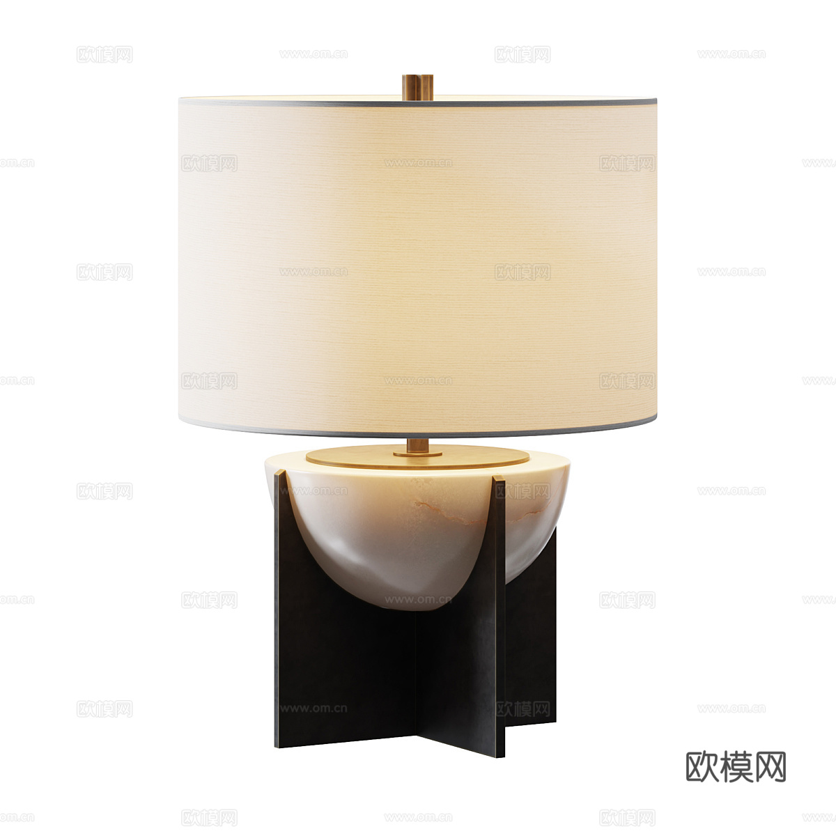 新中式台灯3d模型