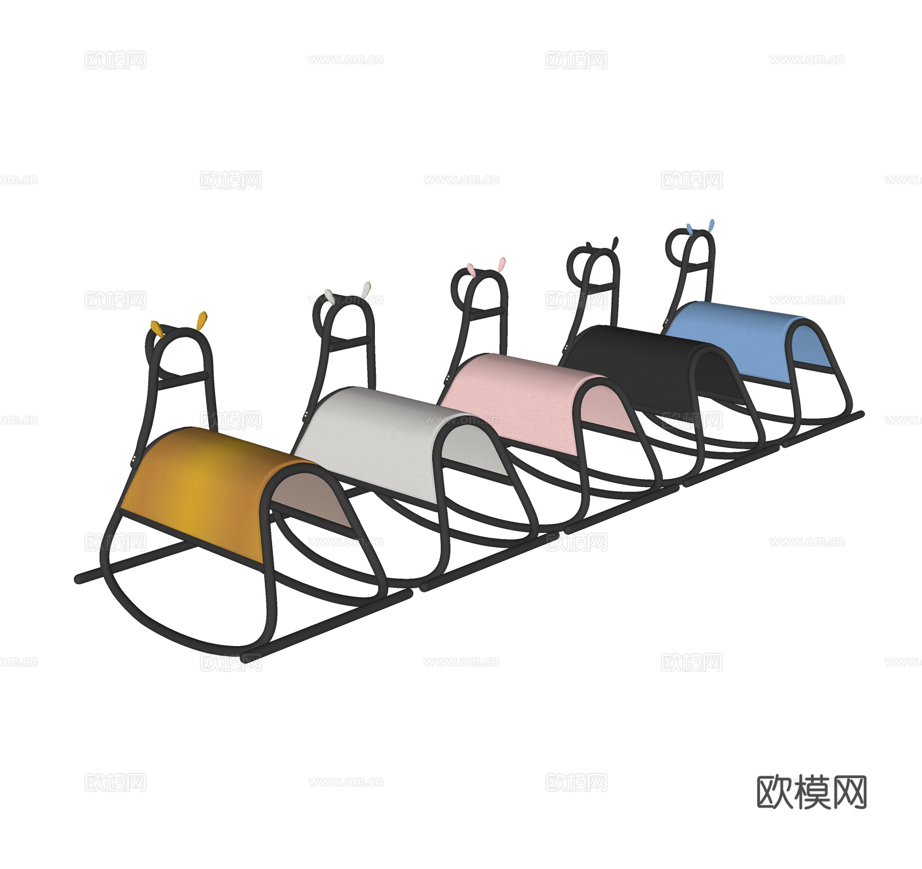 现代气球狗玩具su模型