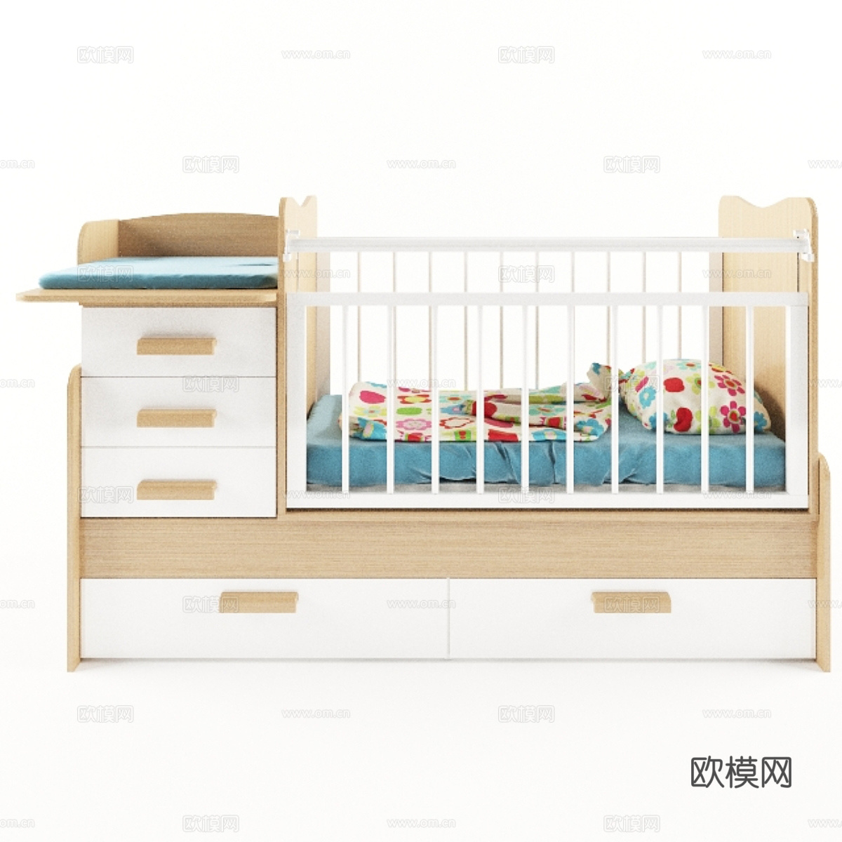 婴童床3d模型