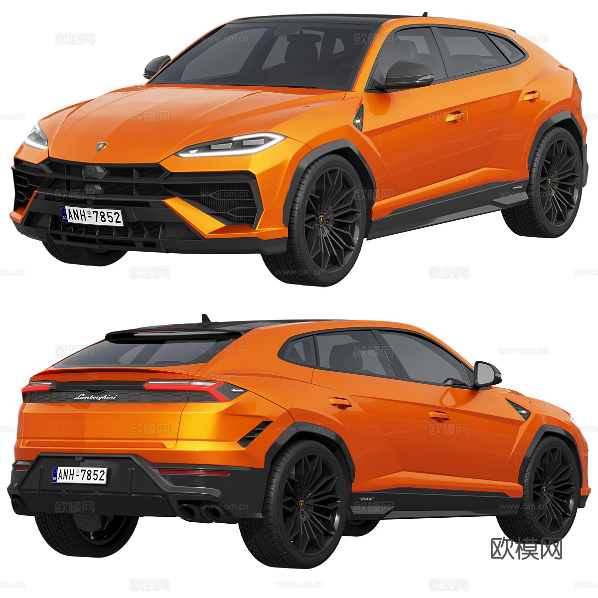 汽车 SUV 兰博基尼 轿跑 Urus3d模型