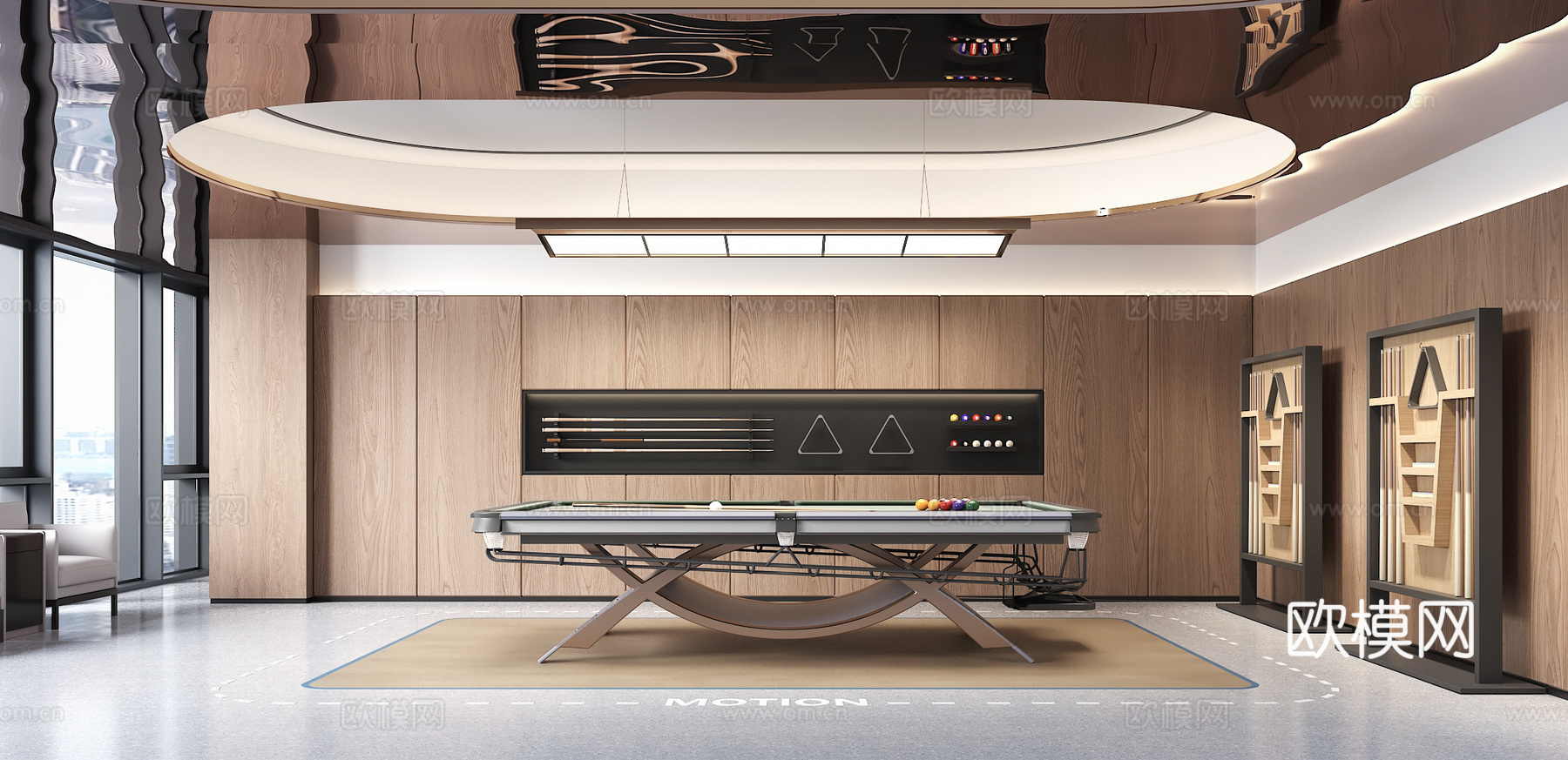 现代游艺室3d模型下载