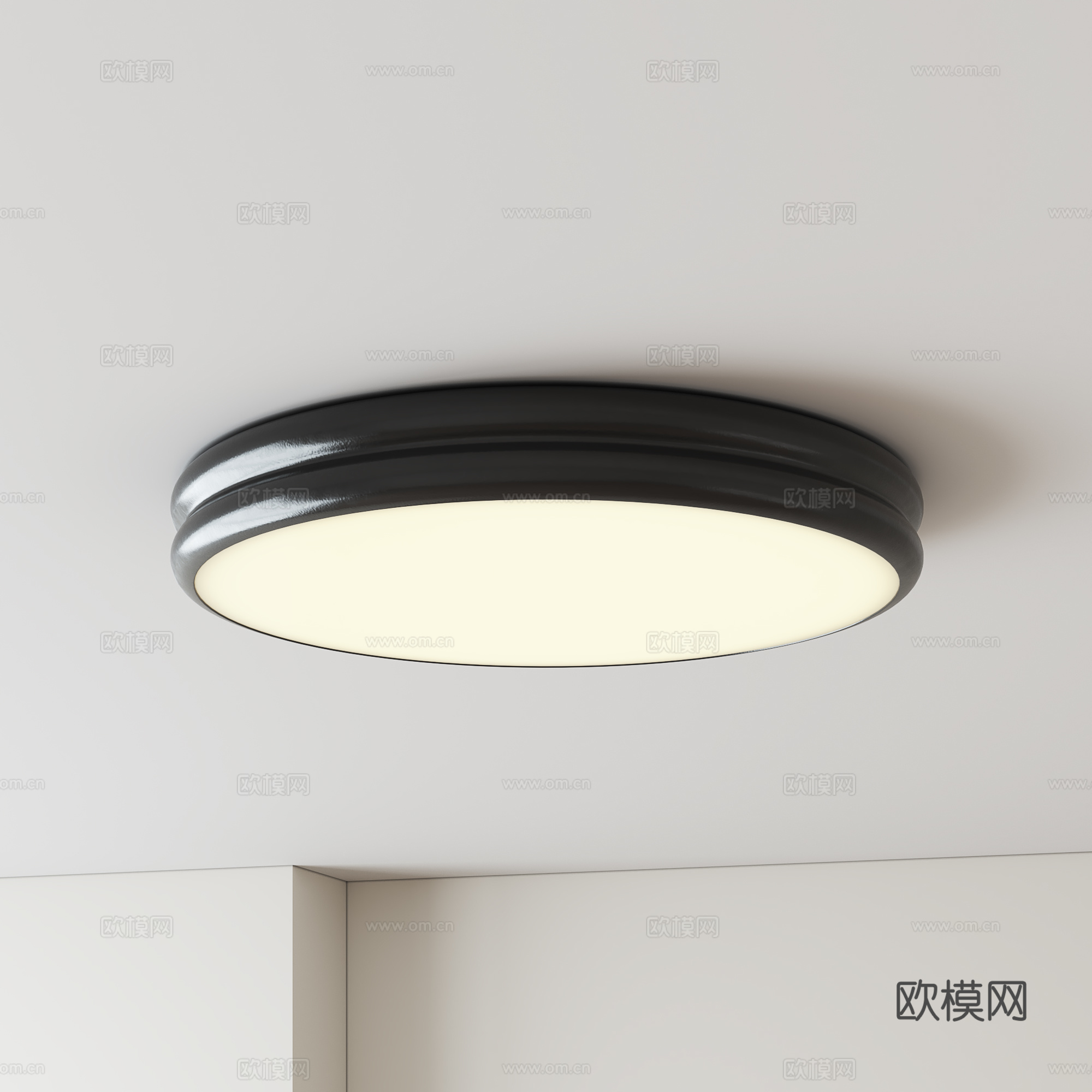 现代极简吸顶灯3d模型