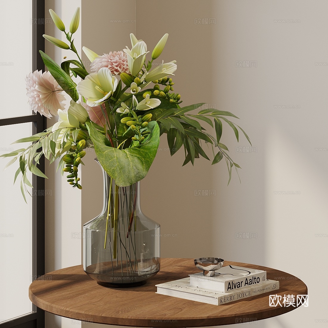 花艺摆件 花艺花瓶 花艺绿植3d模型