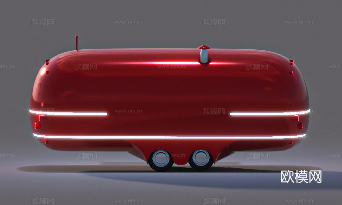 移动餐车3d模型