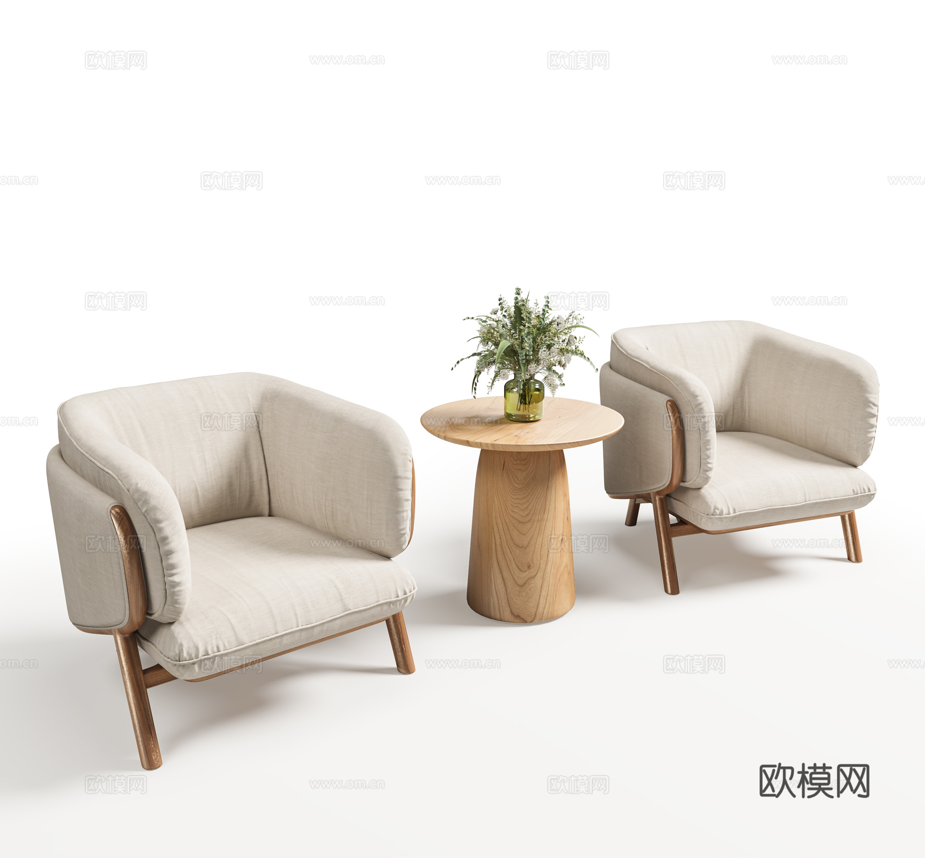 现代休闲桌椅 休闲椅 圆边几 角几 咖啡桌椅 洽谈桌椅su模型