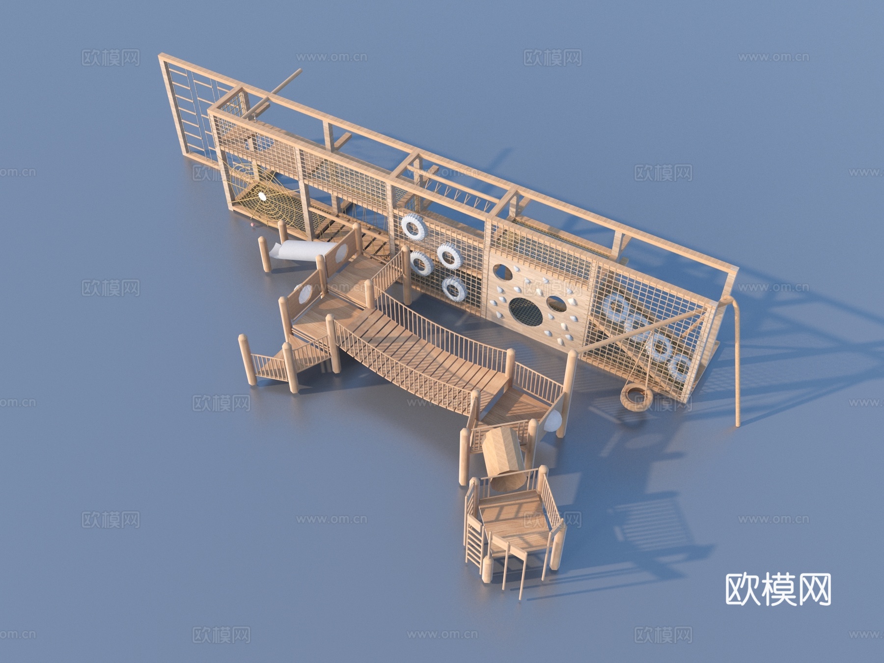 儿童器材 游乐设施 幼儿园 滑梯3d模型