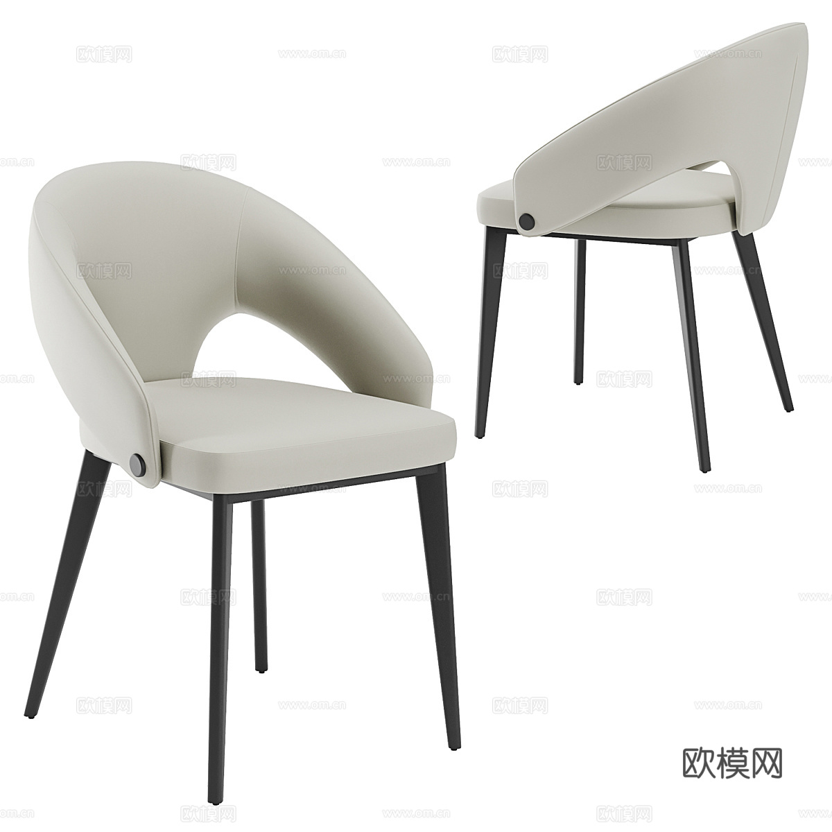 现代单椅 餐椅3d模型