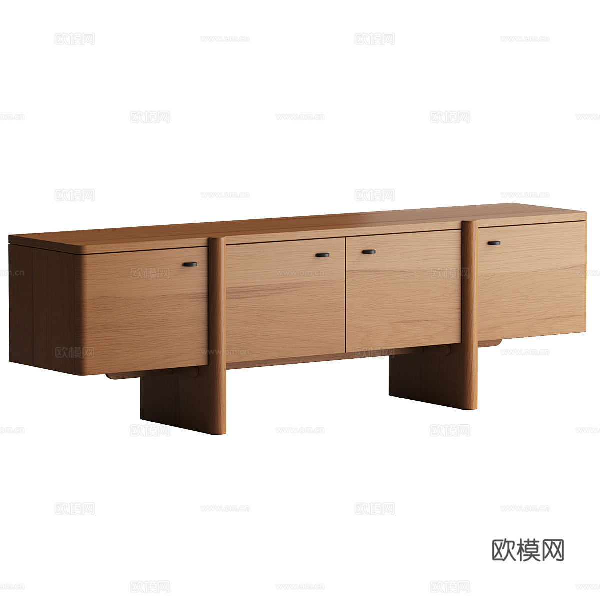 新中式中古风 Otto Media 电视柜3d模型