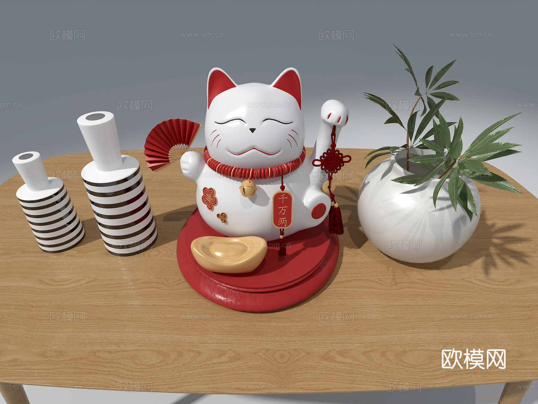 招财猫3d模型