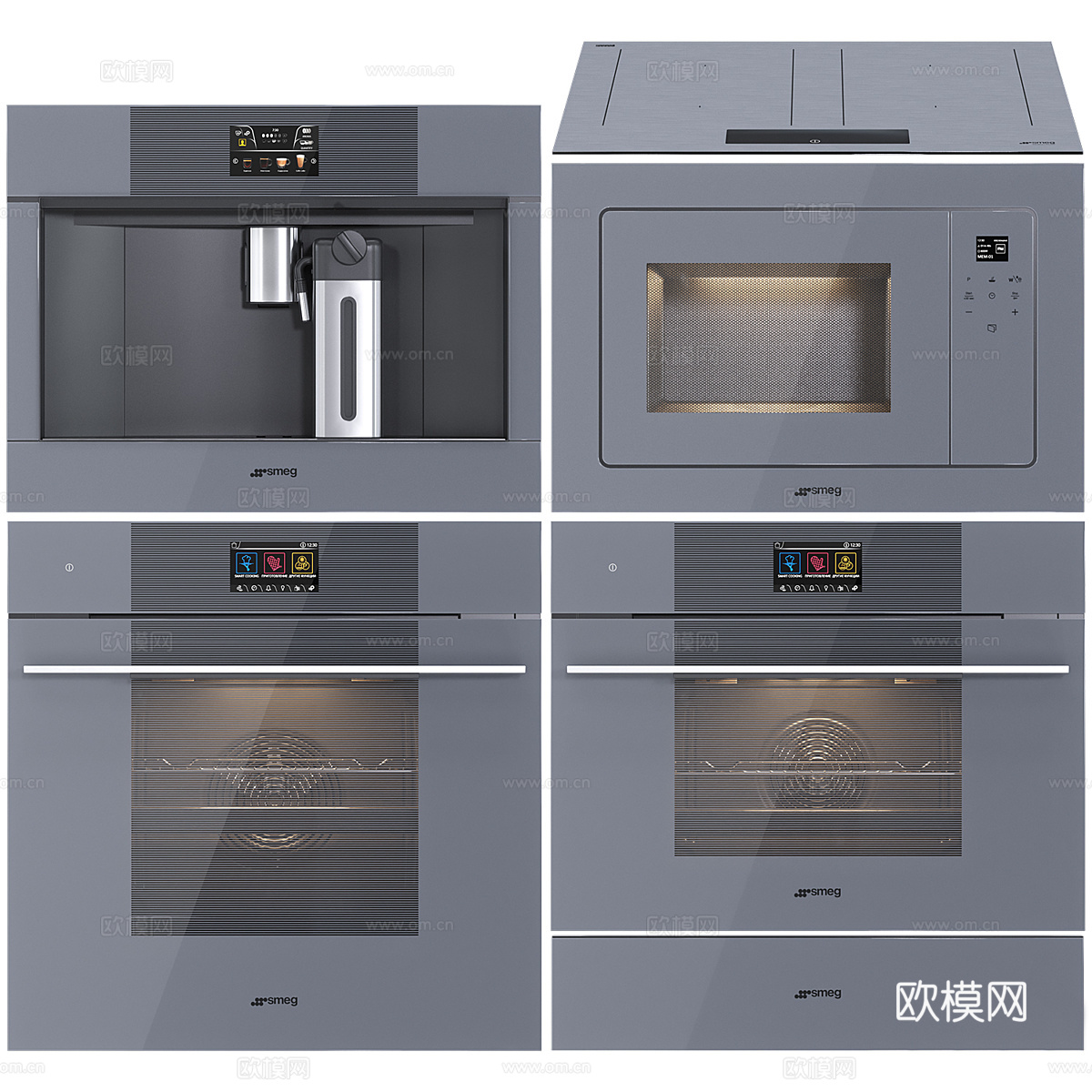 Smeg 烤箱3d模型