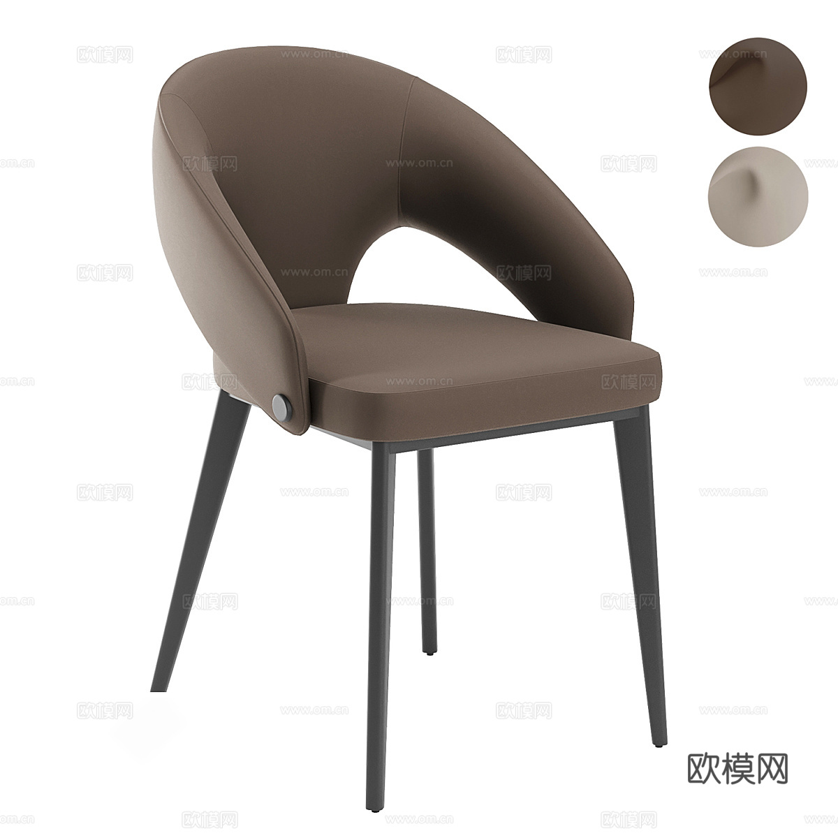 现代单椅 餐椅3d模型